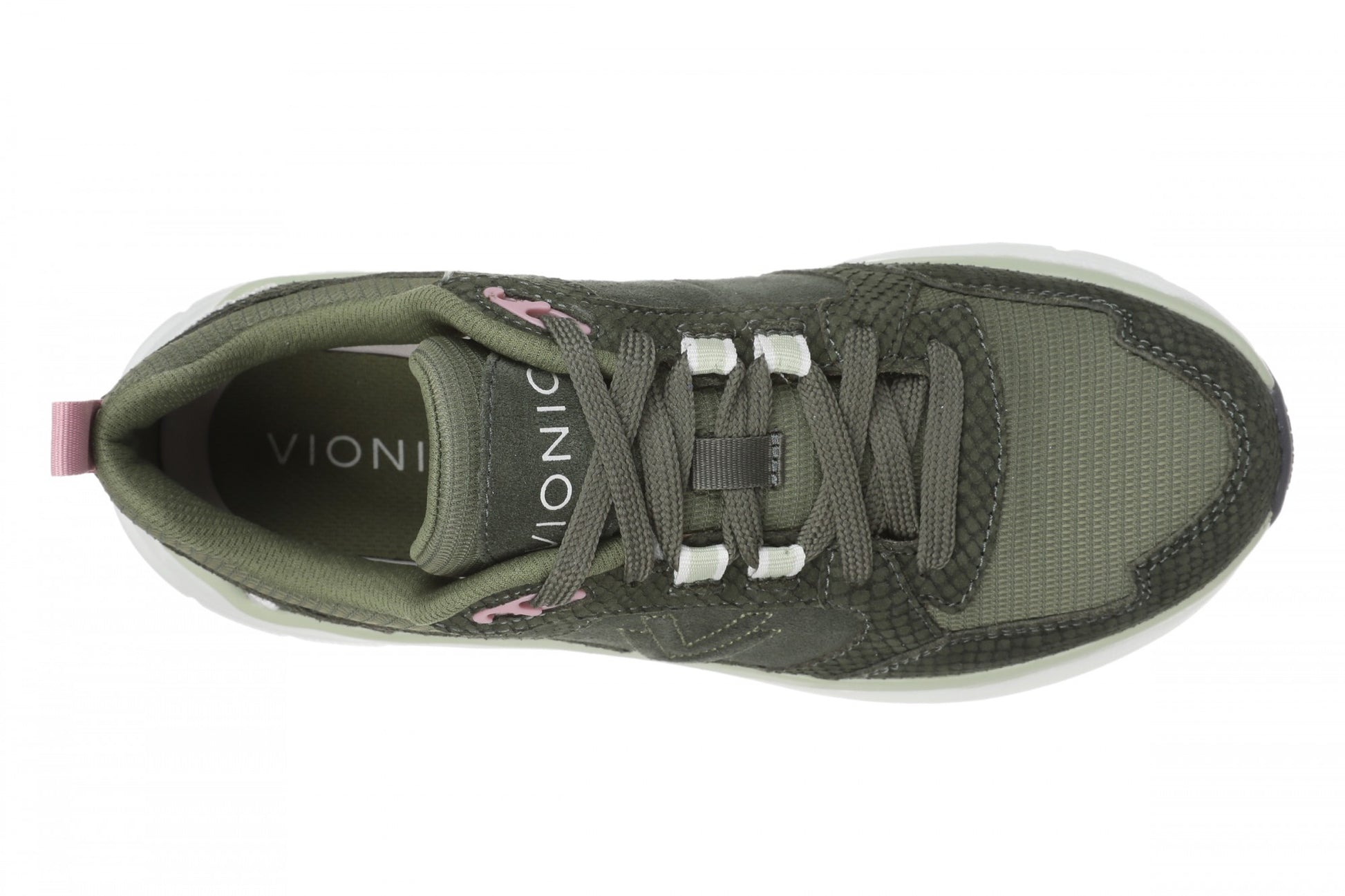 Vionic Walk Max Skyline - Women's Comfort Walking Shoe - Olive Moss - Top