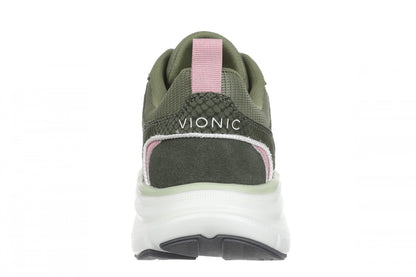 Vionic Walk Max Skyline - Women's Comfort Walking Shoe - Olive Moss - Back