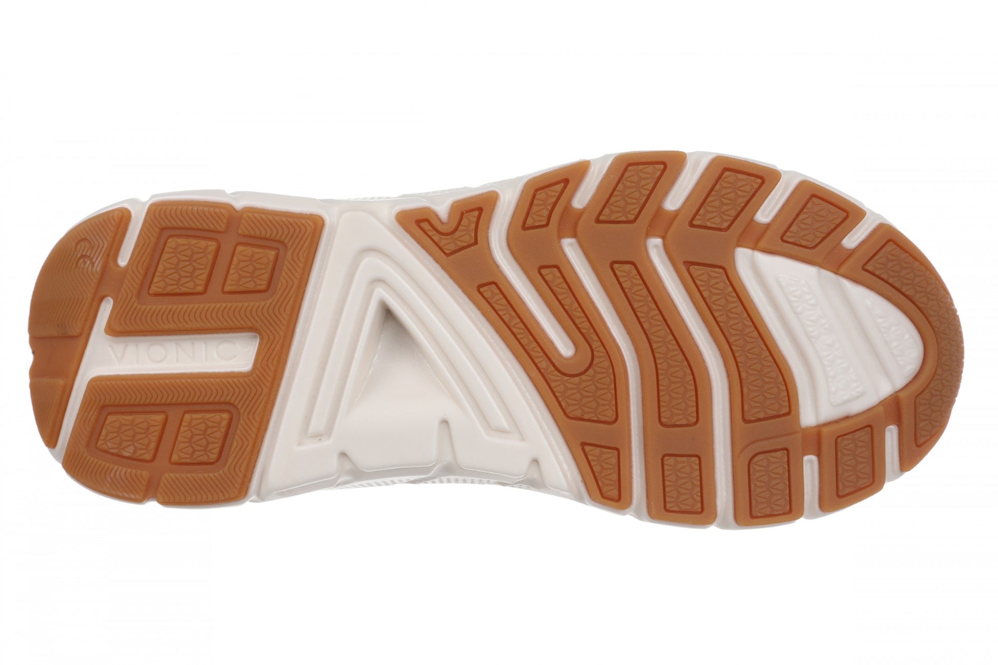 Vionic Walk Max Skyline - Women's Comfort Walking Shoe - Ivory/gold - Bottom