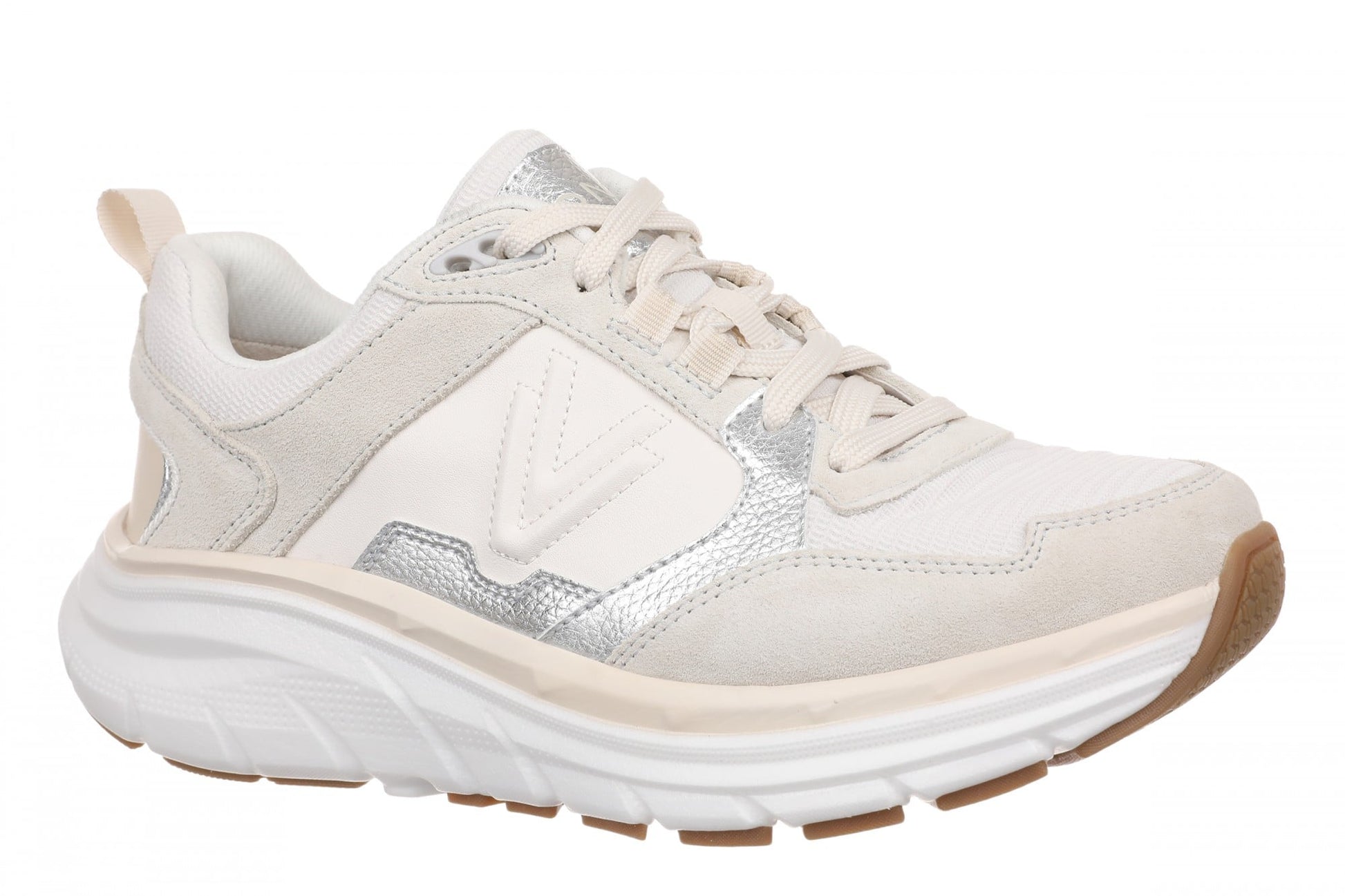 Vionic Walk Max Skyline - Women's Comfort Walking Shoe - Sea Salt/silver - Angle main