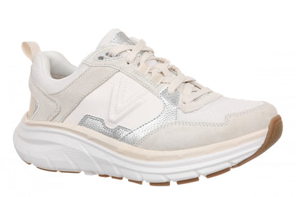 Vionic Walk Max Skyline - Women's Comfort Walking Shoe - Sea Salt/silver - Angle main