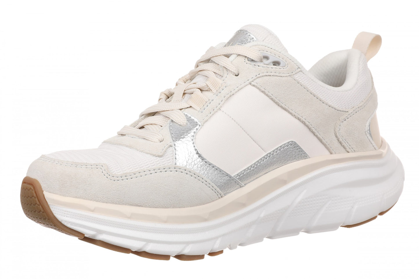 Vionic Walk Max Skyline - Women's Comfort Walking Shoe - Sea Salt/silver - Left angle