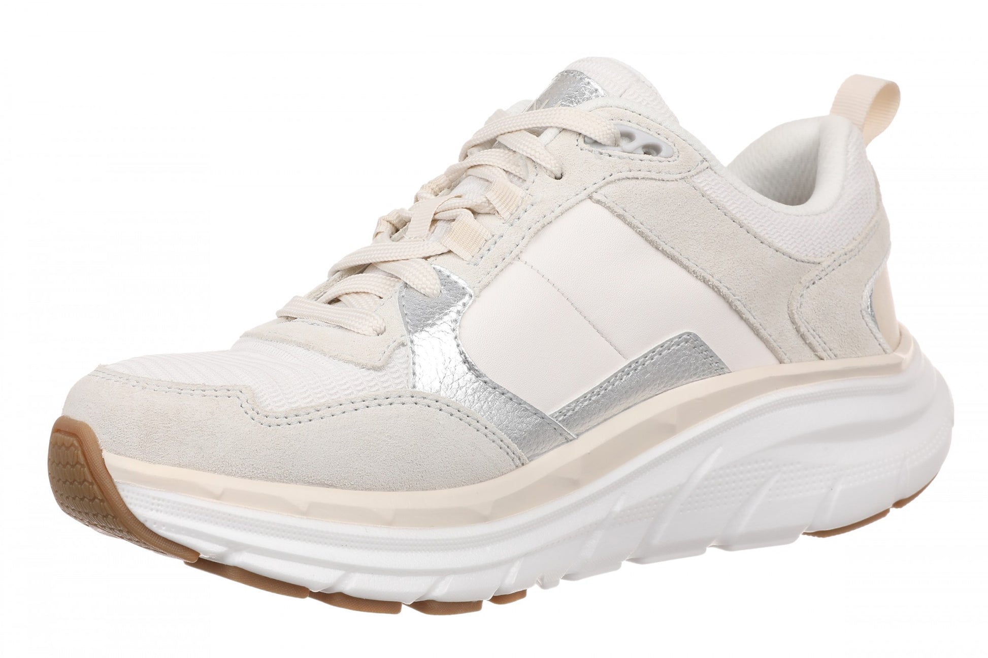 Vionic Walk Max Skyline - Women's Comfort Walking Shoe - Sea Salt/silver - Left angle