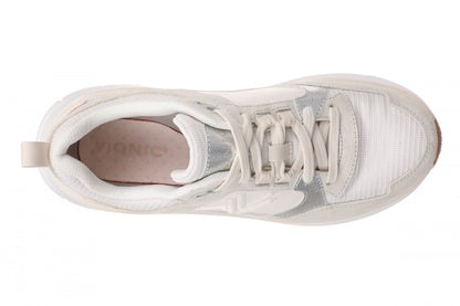 Vionic Walk Max Skyline - Women's Comfort Walking Shoe - Sea Salt/silver - Top