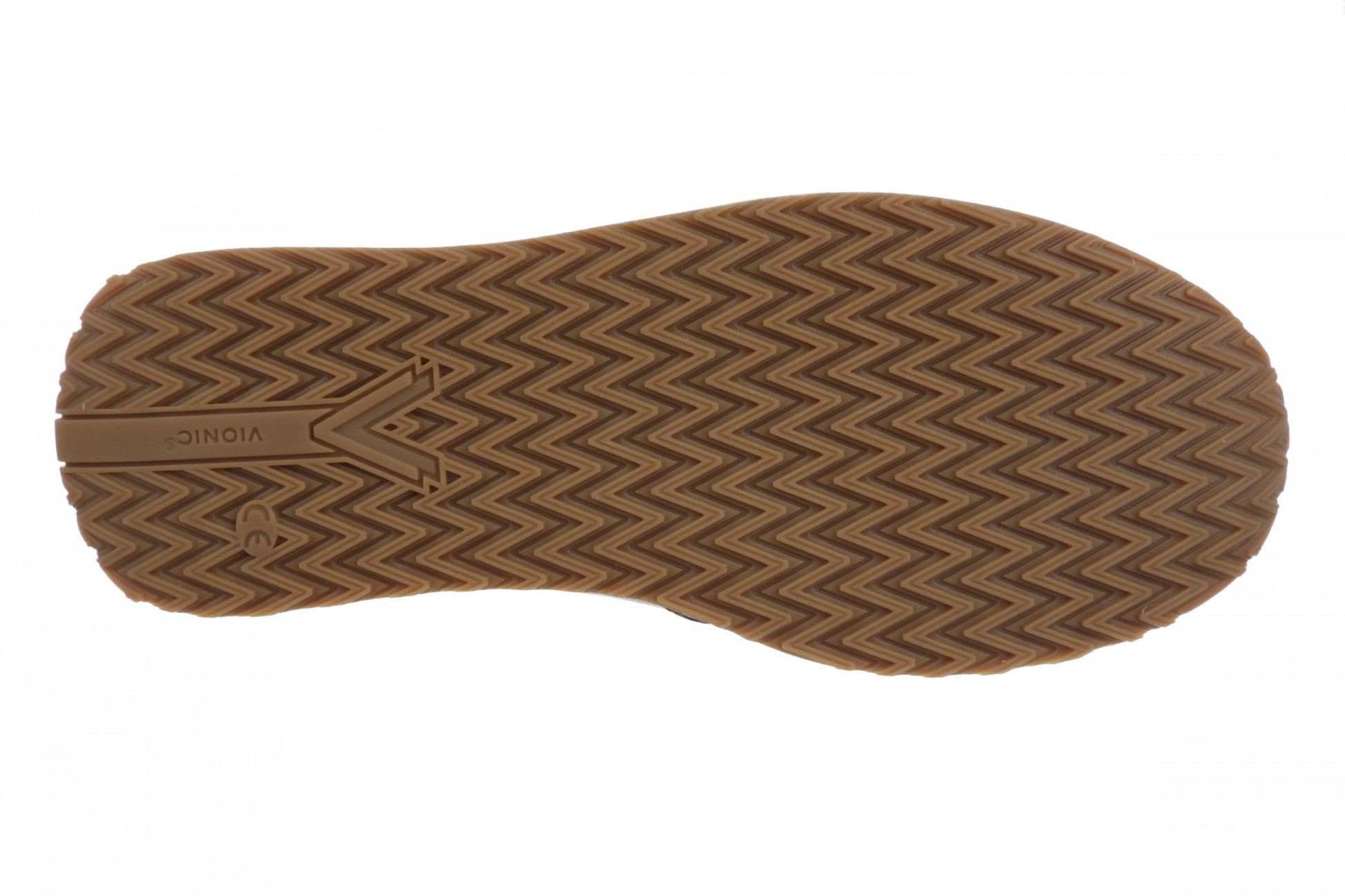 Vionic Monarch Women's Comfort Sneaker - Ivory Lepoard - Bottom