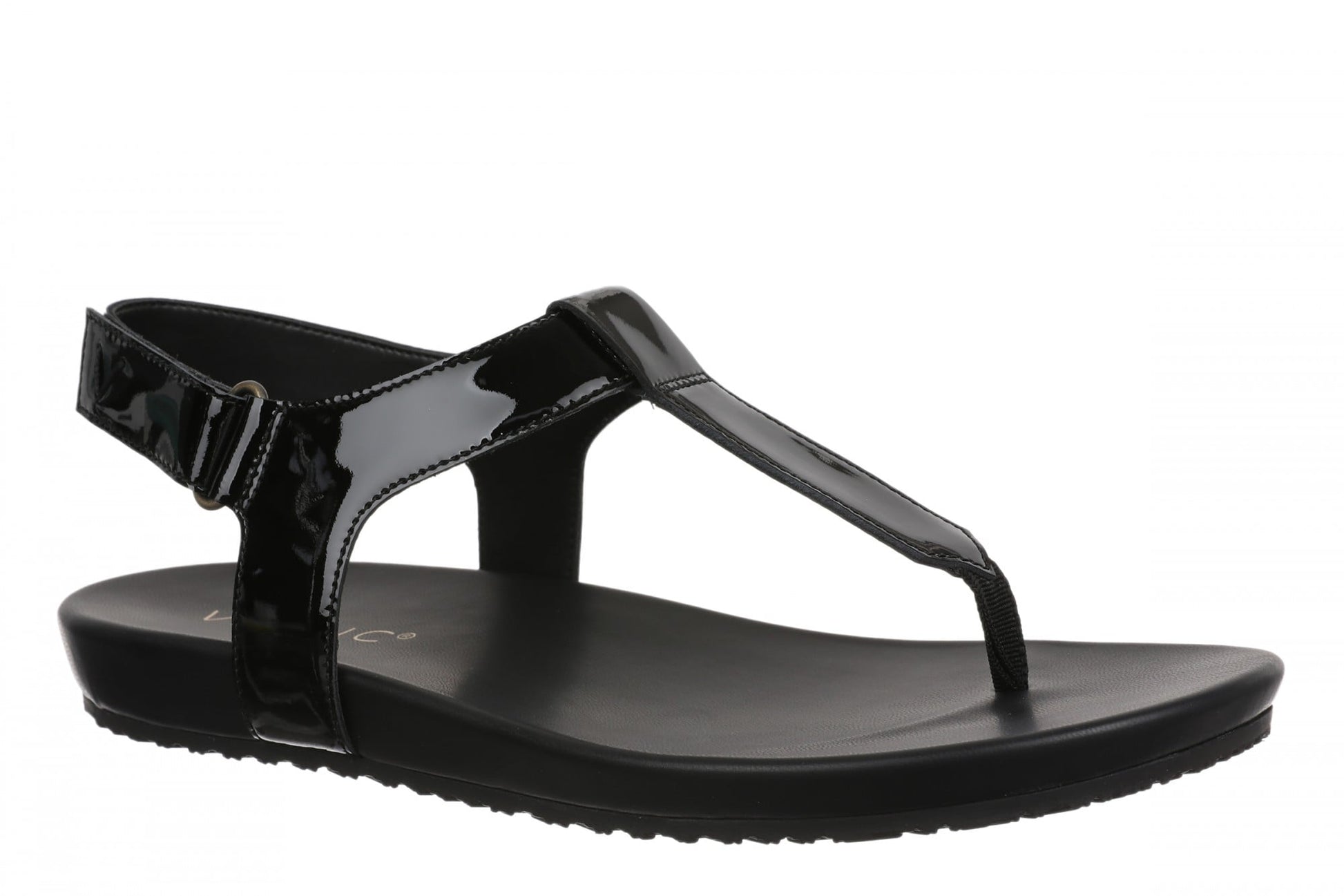 Vionic Palisades Women's Arch Support T-Strap Sandal - Black - Angle main