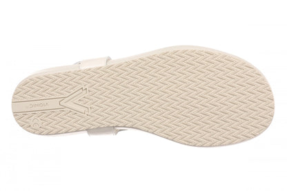 Vionic Palisades Women's Arch Support T-Strap Sandal - Cream - Bottom