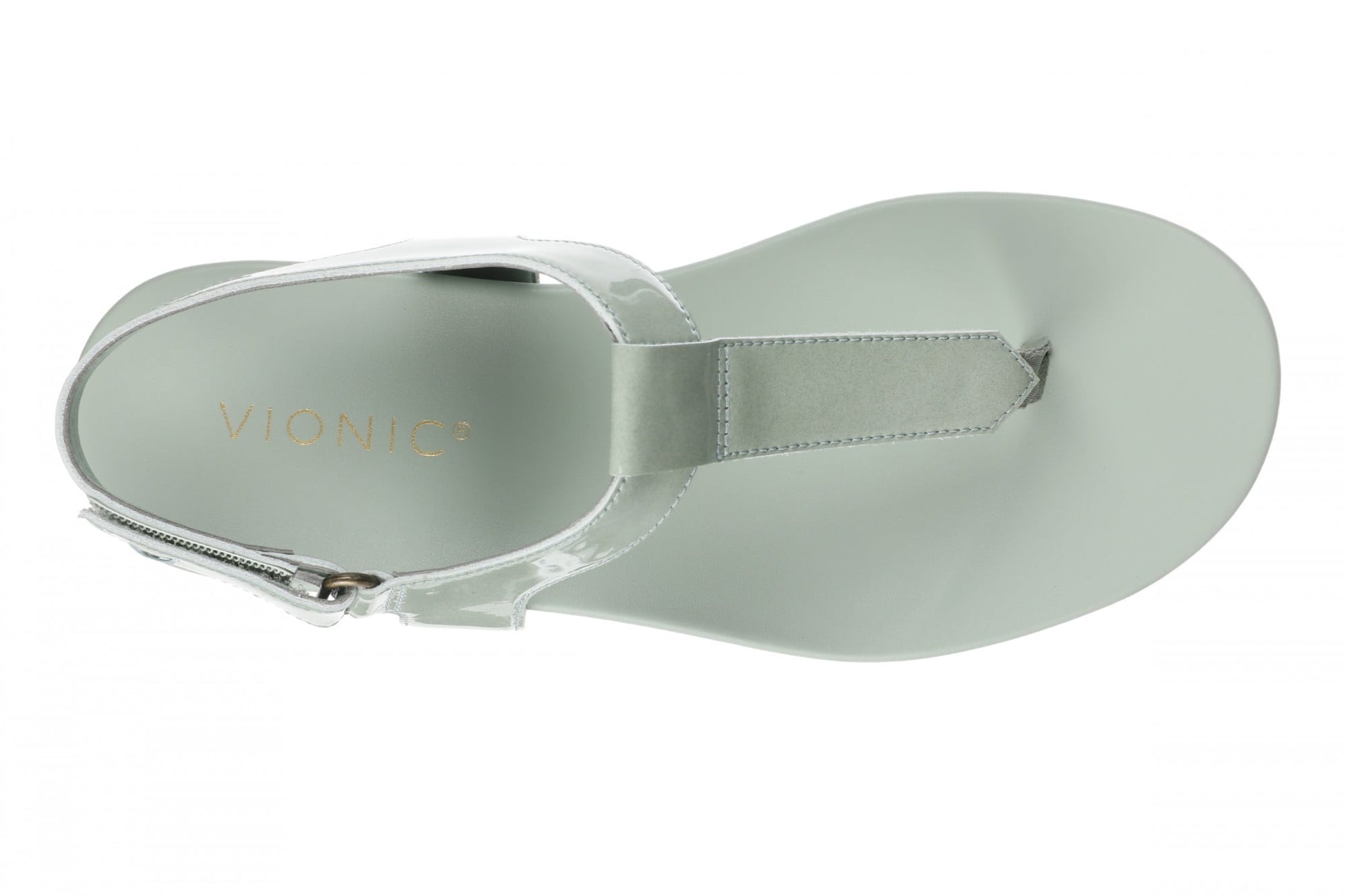 Vionic Palisades Women's Arch Support T-Strap Sandal - Iceberg Green - Top