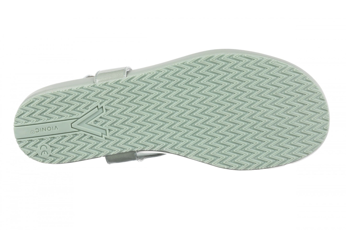 Vionic Palisades Women's Arch Support T-Strap Sandal - Iceberg Green - Bottom