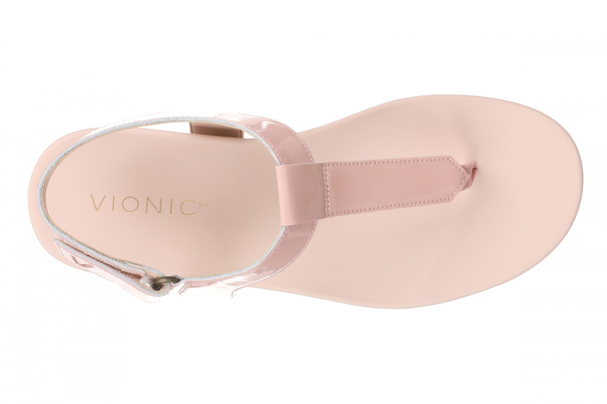 Vionic Palisades Women's Arch Support T-Strap Sandal - Smokey Rose - Top