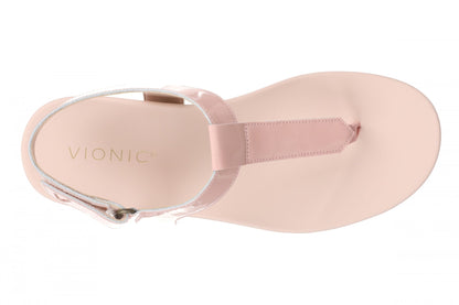 Vionic Palisades Women's Arch Support T-Strap Sandal - Smokey Rose - Top
