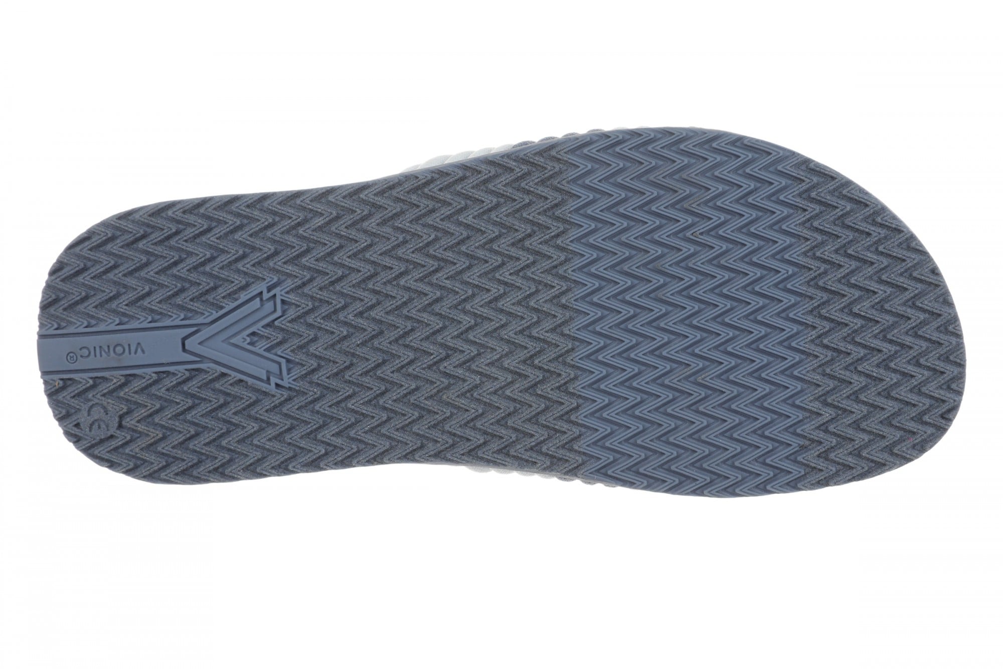 Vionic Evie Knit Women's Comfortable Supportive Slide Sandal - Pacific Blue/ice Blue - Bottom