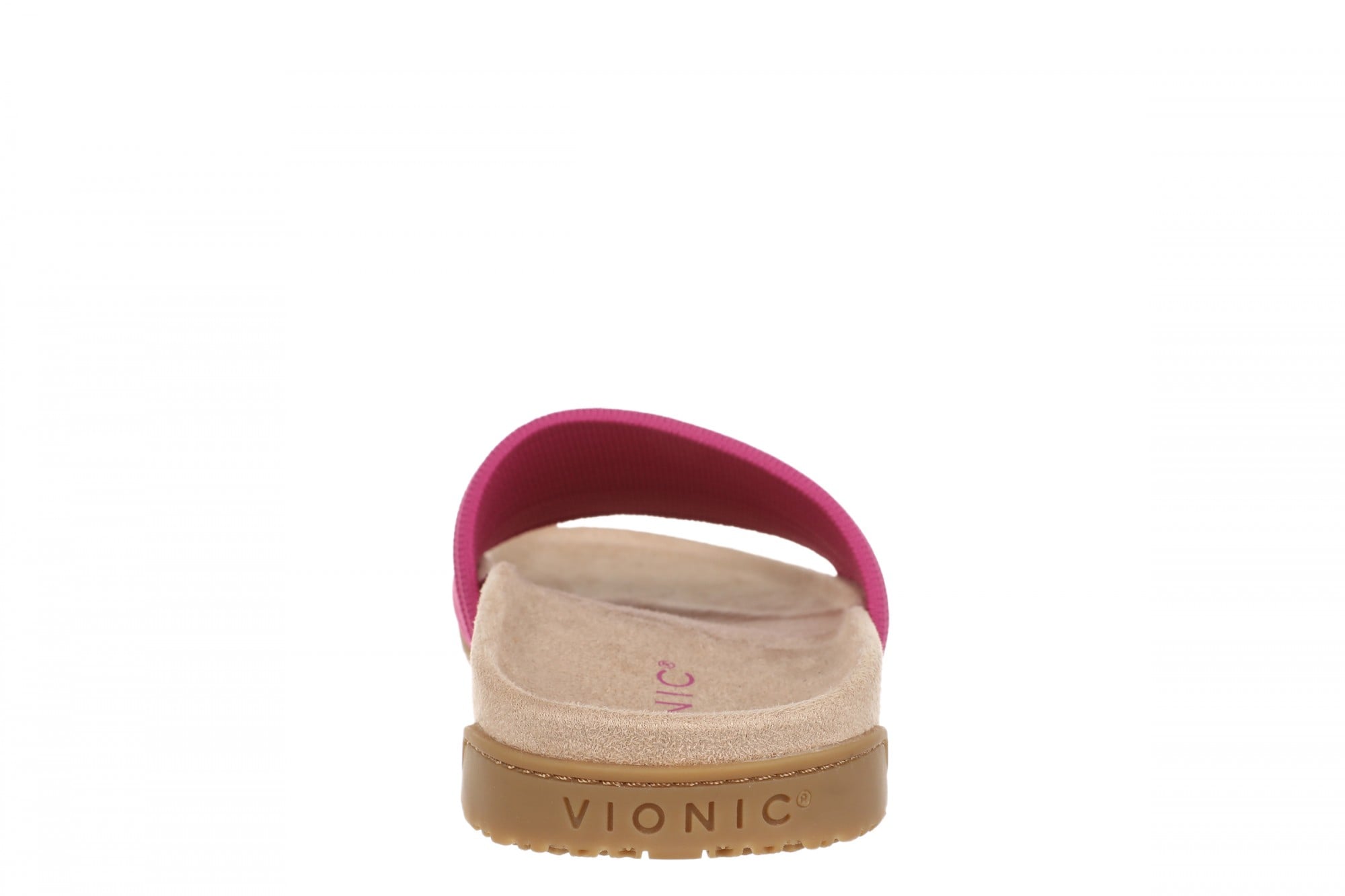 Vionic Evie Knit Women's Comfortable Supportive Slide Sandal - Dark Rose Violet - Back