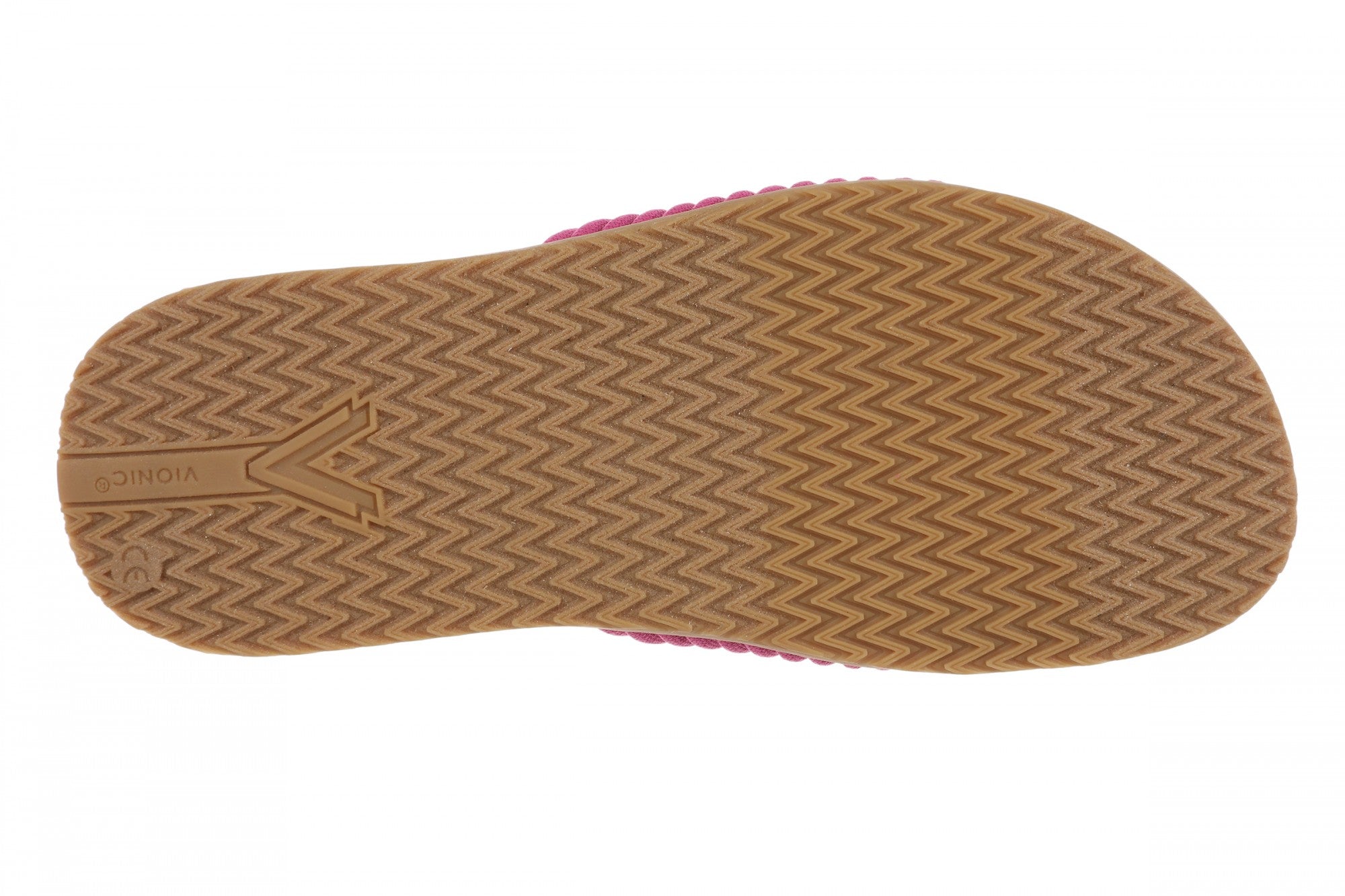 Vionic Evie Knit Women's Comfortable Supportive Slide Sandal - Dark Rose Violet - Bottom