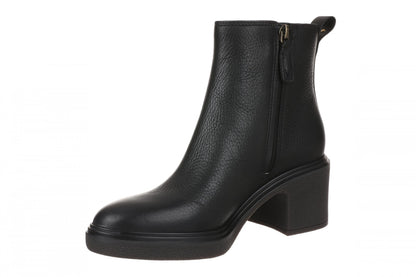 Vionic Savannah - Women's Supportive Orthotic Ankle Boot with Arch Support - Black - Left angle