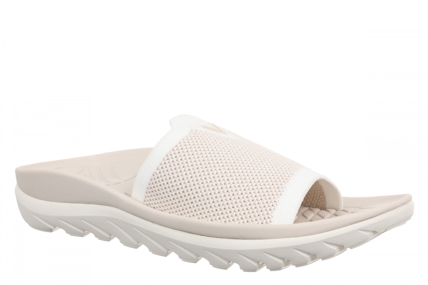Vionic Haven RX Women's Recovery Slide Sandal - Orthotic Comfort & Arch Support Sandal - Ivory - Angle main