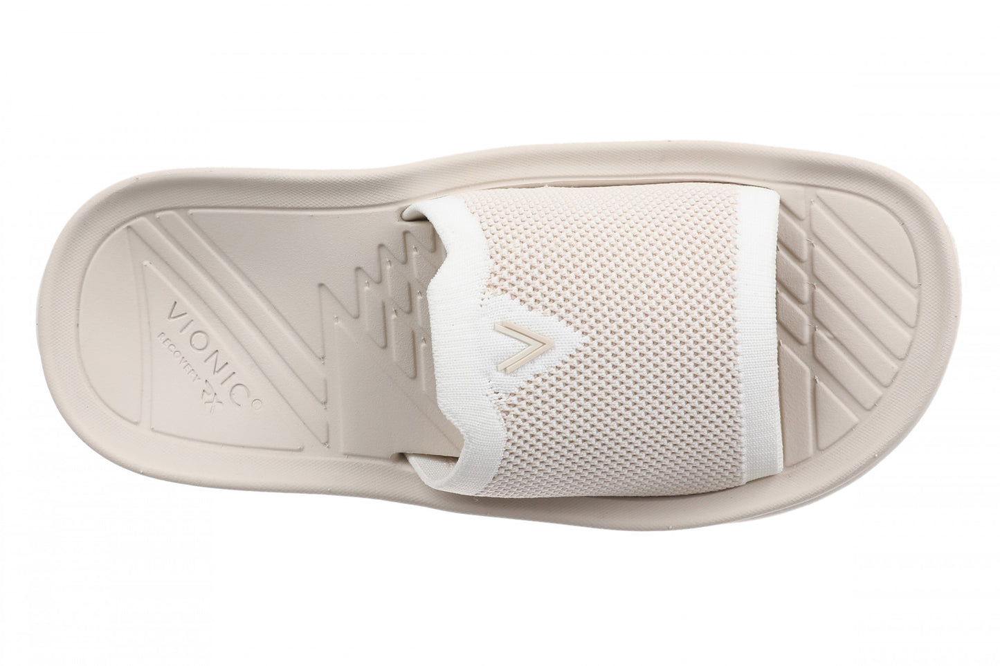 Vionic Haven RX Women's Recovery Slide Sandal - Orthotic Comfort & Arch Support Sandal - Ivory - Top