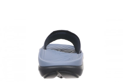 Vionic Haven RX Women's Recovery Slide Sandal - Orthotic Comfort & Arch Support Sandal - Navy Knit - Back