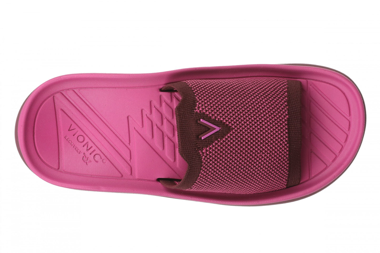 Vionic Haven RX Women's Recovery Slide Sandal - Orthotic Comfort & Arch Support Sandal - Cherry Jubilee - Top