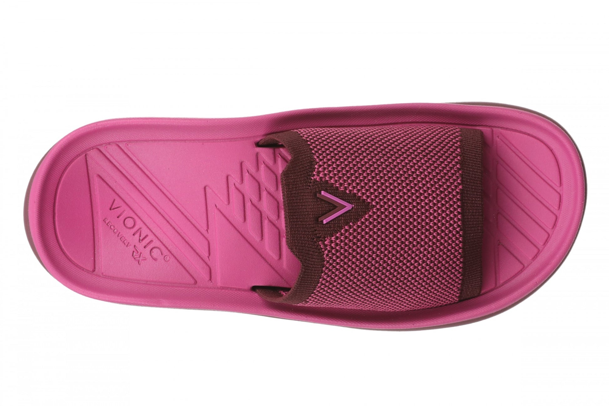 Vionic Haven RX Women's Recovery Slide Sandal - Orthotic Comfort & Arch Support Sandal - Cherry Jubilee - Top