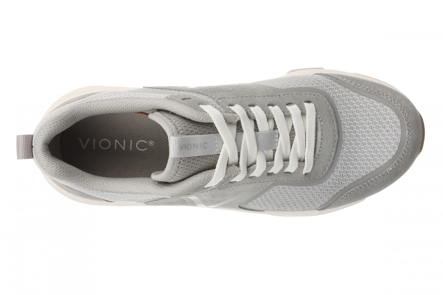 Vionic Walk Strider Knit - Women's Orthotic Arch Support Comfort Walking Shoes - Paloma Grey - Top