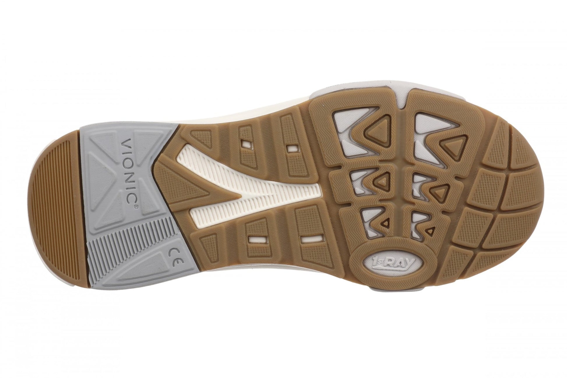 Vionic Walk Strider Knit - Women's Orthotic Arch Support Comfort Walking Shoes - Paloma Grey - Bottom