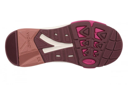 Vionic Walk Strider Knit - Women's Orthotic Arch Support Comfort Walking Shoes - Cinder Rose - Bottom