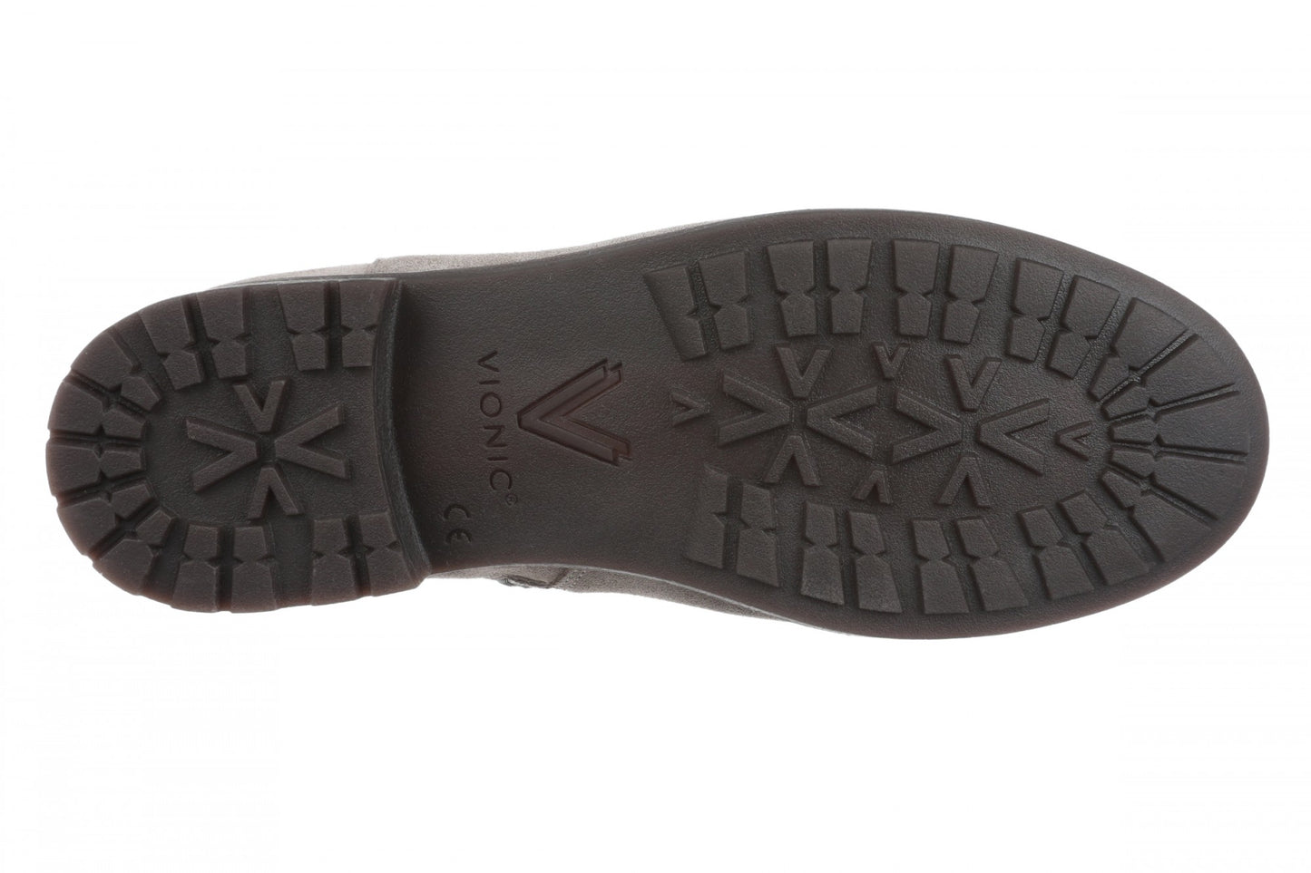 Vionic Jill Women's Heeled Ankle Boot - Women's Comfortable Orthotic Arch Support Ankle Boot - Stone - Bottom