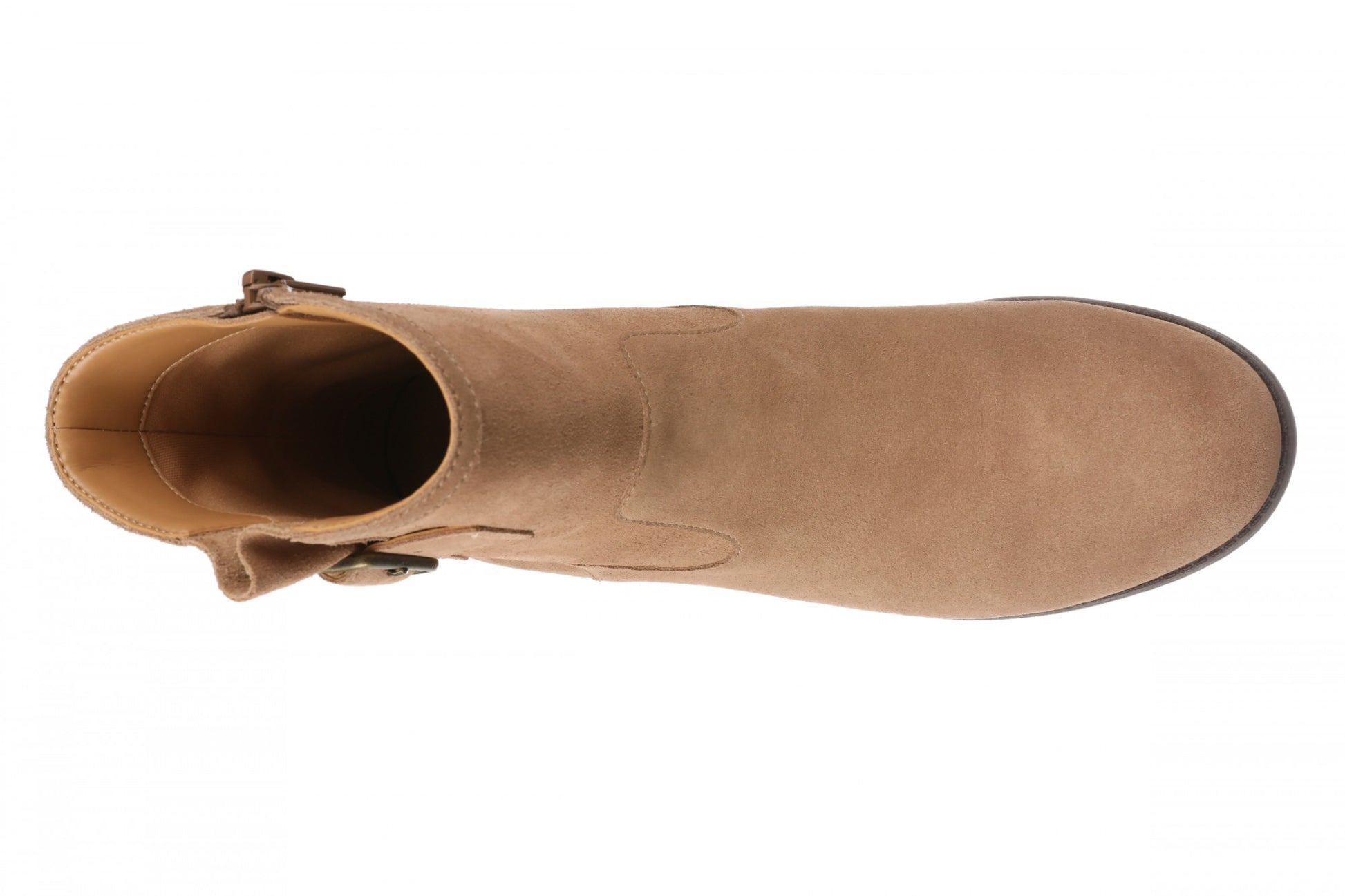 Vionic Jill Women's Heeled Ankle Boot - Women's Comfortable Orthotic Arch Support Ankle Boot - Hazelnut - Top