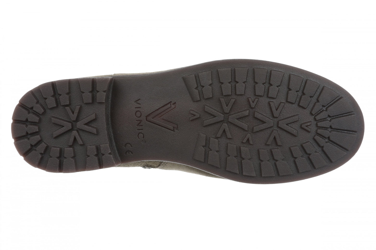 Vionic Jill Women's Heeled Ankle Boot - Women's Comfortable Orthotic Arch Support Ankle Boot - Dark Olive - Bottom