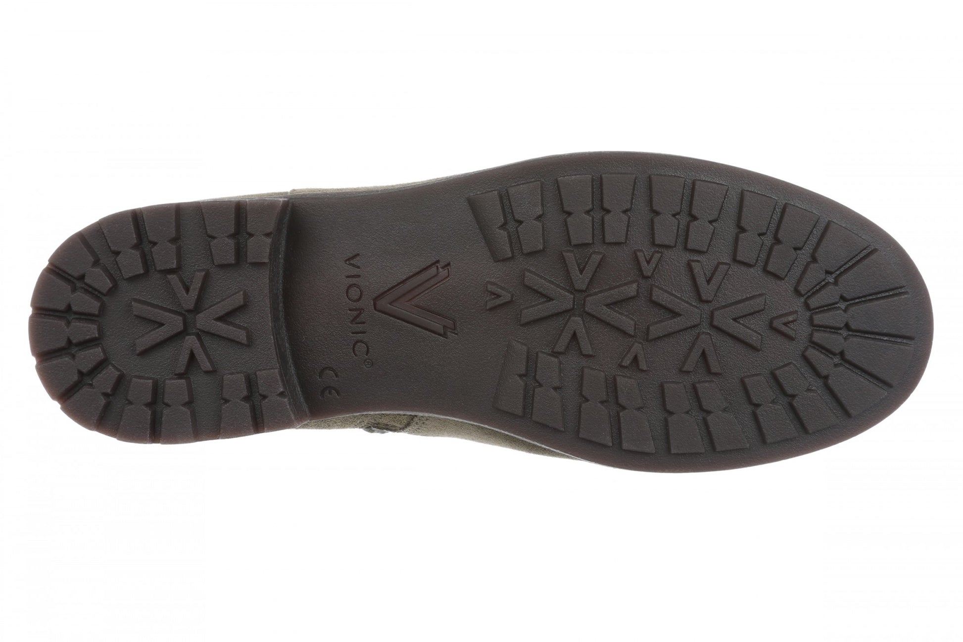 Vionic Jill Women's Heeled Ankle Boot - Women's Comfortable Orthotic Arch Support Ankle Boot - Dark Olive - Bottom