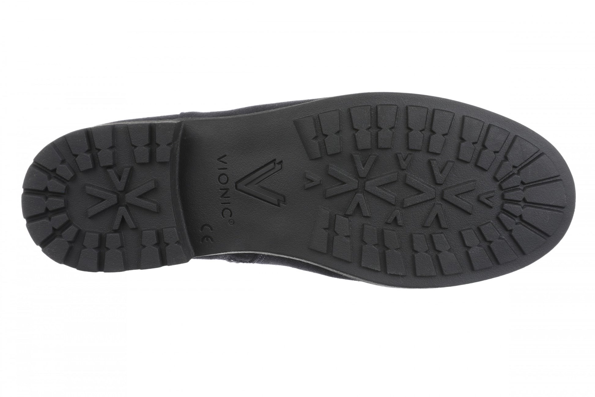 Vionic Jill Women's Heeled Ankle Boot - Women's Comfortable Orthotic Arch Support Ankle Boot - Navy Blazer - Bottom