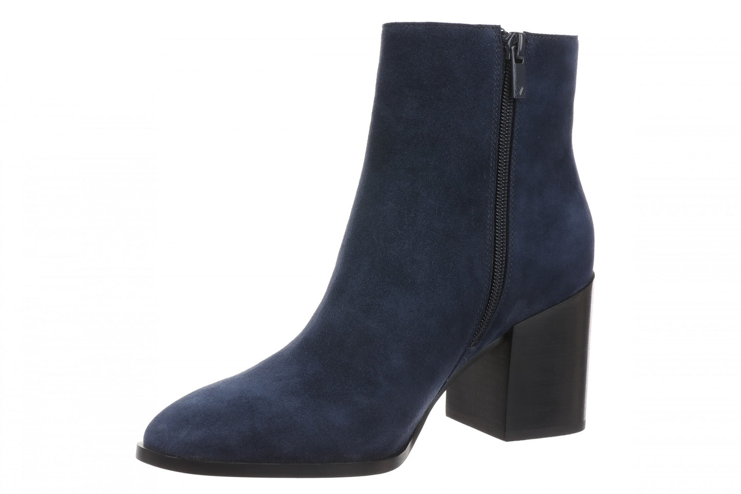 Vionic Vynn Women's Supportive Orthotic Ankle Boot with Arch Support - Navy Blazer - Left angle