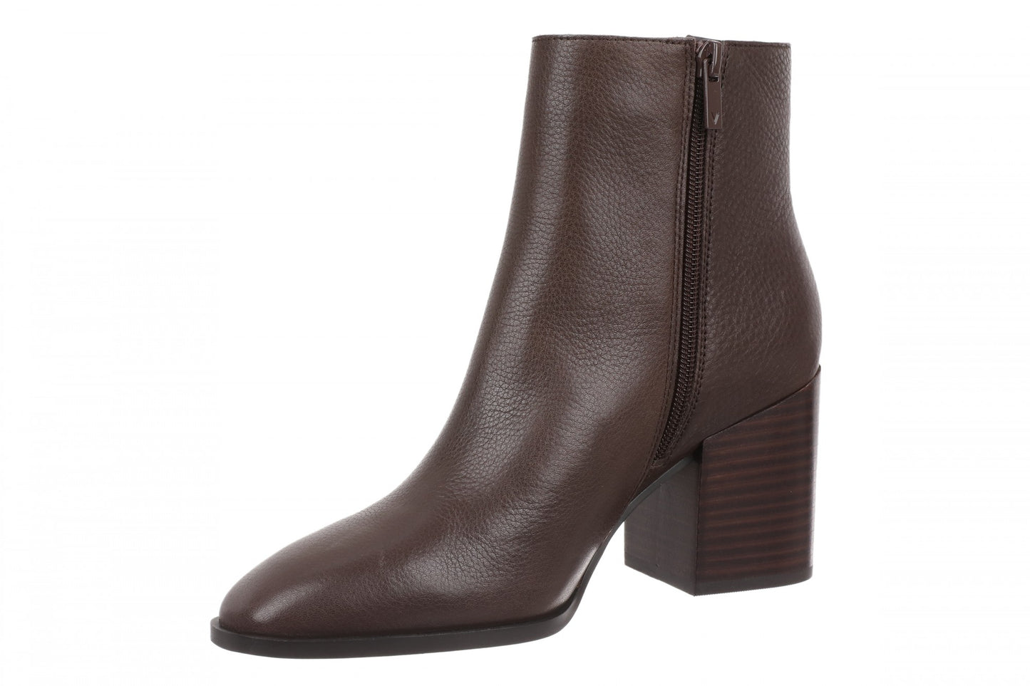 Vionic Vynn Women's Supportive Orthotic Ankle Boot with Arch Support - Chocolate Ganache - Left angle