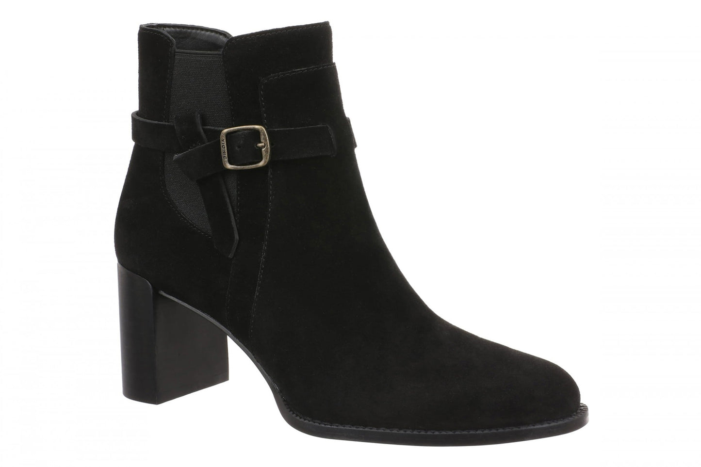 Vionic Vivette - Women's Supportive Ankle Boot - Black - Angle main