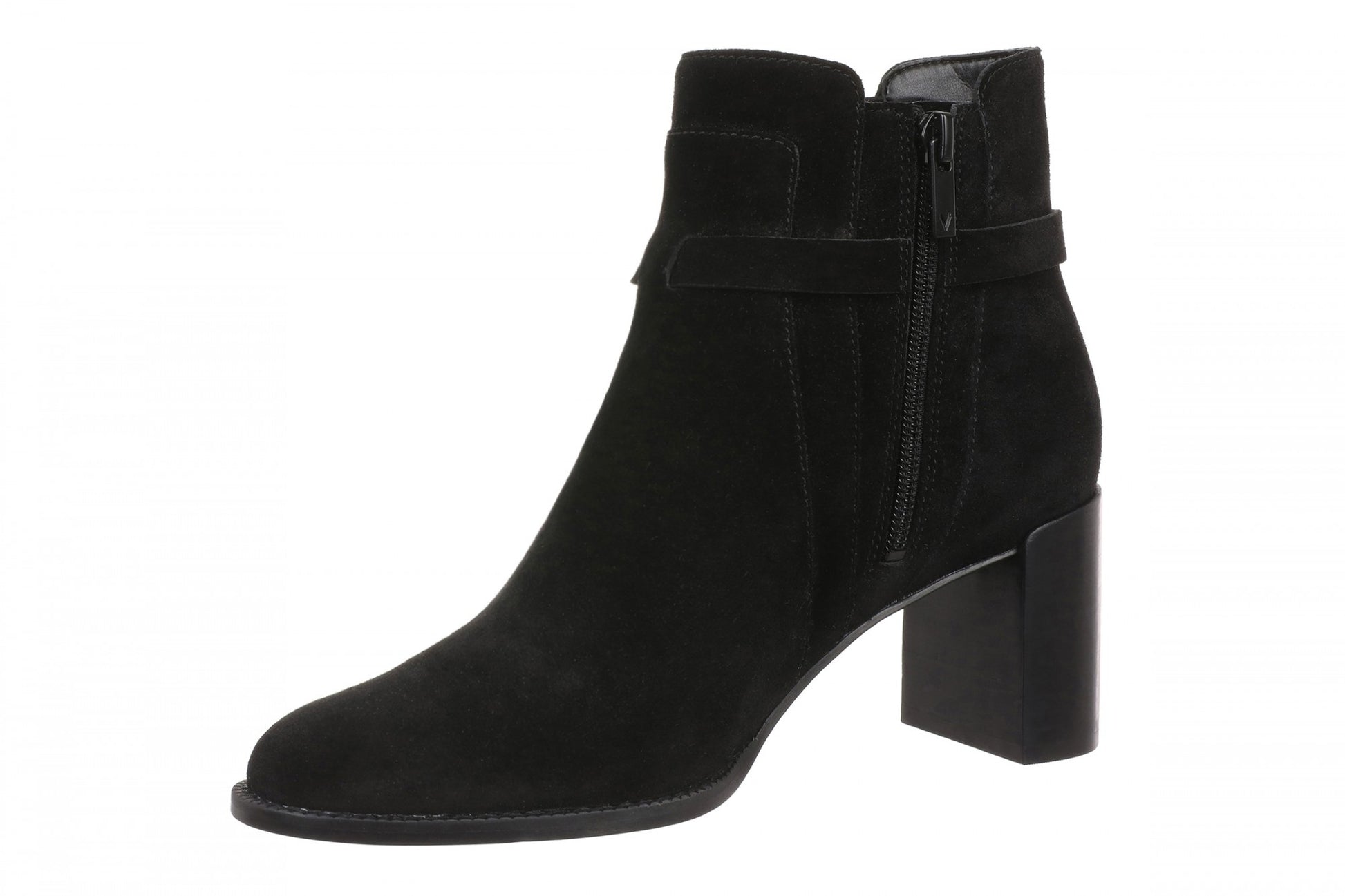 Vionic Vivette - Women's Supportive Ankle Boot - Black - Left angle