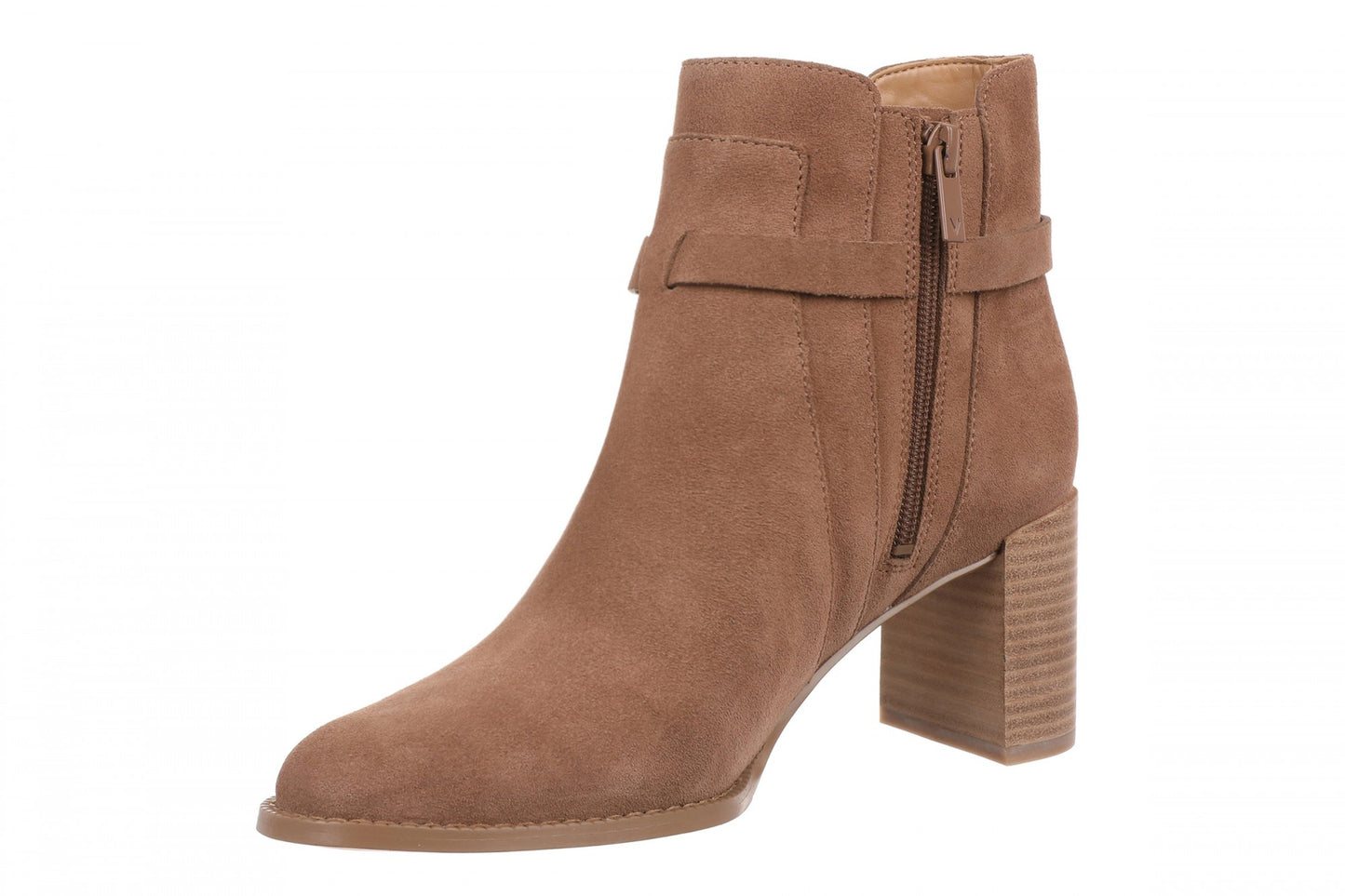 Vionic Vivette - Women's Supportive Ankle Boot - Hazelnut - Left angle