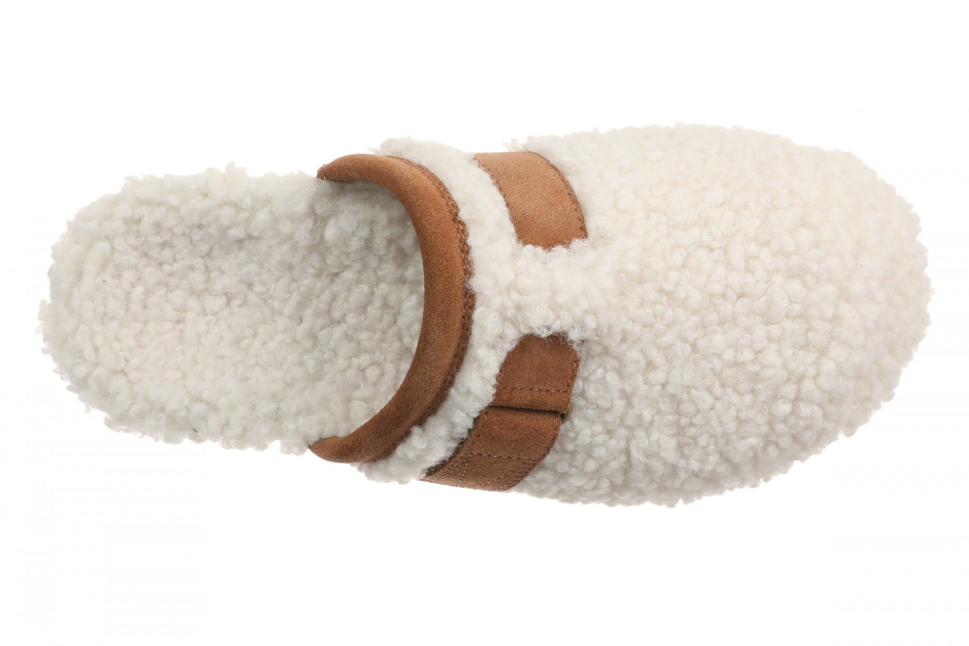 Vionic Izzy Women's Comfortable Orthotic Arch Support Mule Slipper - Cream - Top