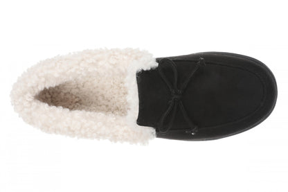 Vionic Claribel Slipper - Women's Cozy Orthotic Arch Support House Slipper - Black - Top