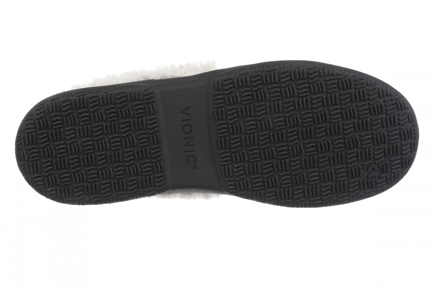 Vionic Claribel Slipper - Women's Cozy Orthotic Arch Support House Slipper - Black - Bottom