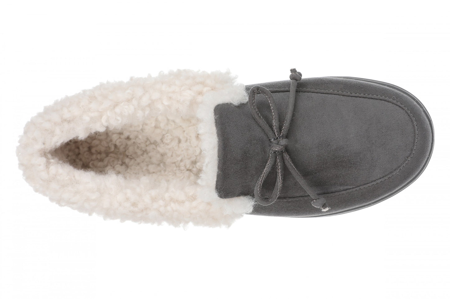 Vionic Claribel Slipper - Women's Cozy Orthotic Arch Support House Slipper - Slate Grey - Top