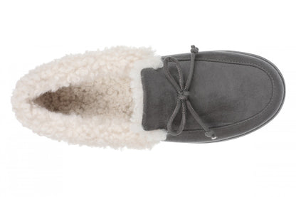 Vionic Claribel Slipper - Women's Cozy Orthotic Arch Support House Slipper - Slate Grey - Top