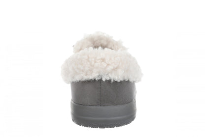 Vionic Claribel Slipper - Women's Cozy Orthotic Arch Support House Slipper - Slate Grey - Back