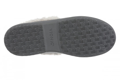 Vionic Claribel Slipper - Women's Cozy Orthotic Arch Support House Slipper - Slate Grey - Bottom