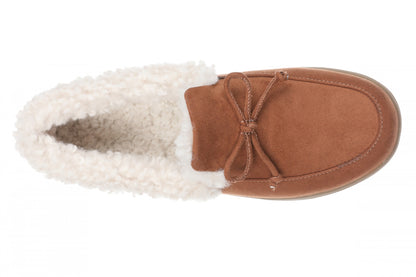 Vionic Claribel Slipper - Women's Cozy Orthotic Arch Support House Slipper - Tan - Top