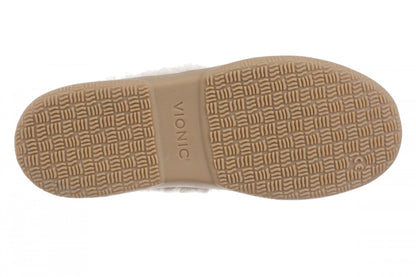 Vionic Claribel Slipper - Women's Cozy Orthotic Arch Support House Slipper - Tan - Bottom