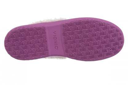 Vionic Claribel Slipper - Women's Cozy Orthotic Arch Support House Slipper - Opulent Berry - Bottom