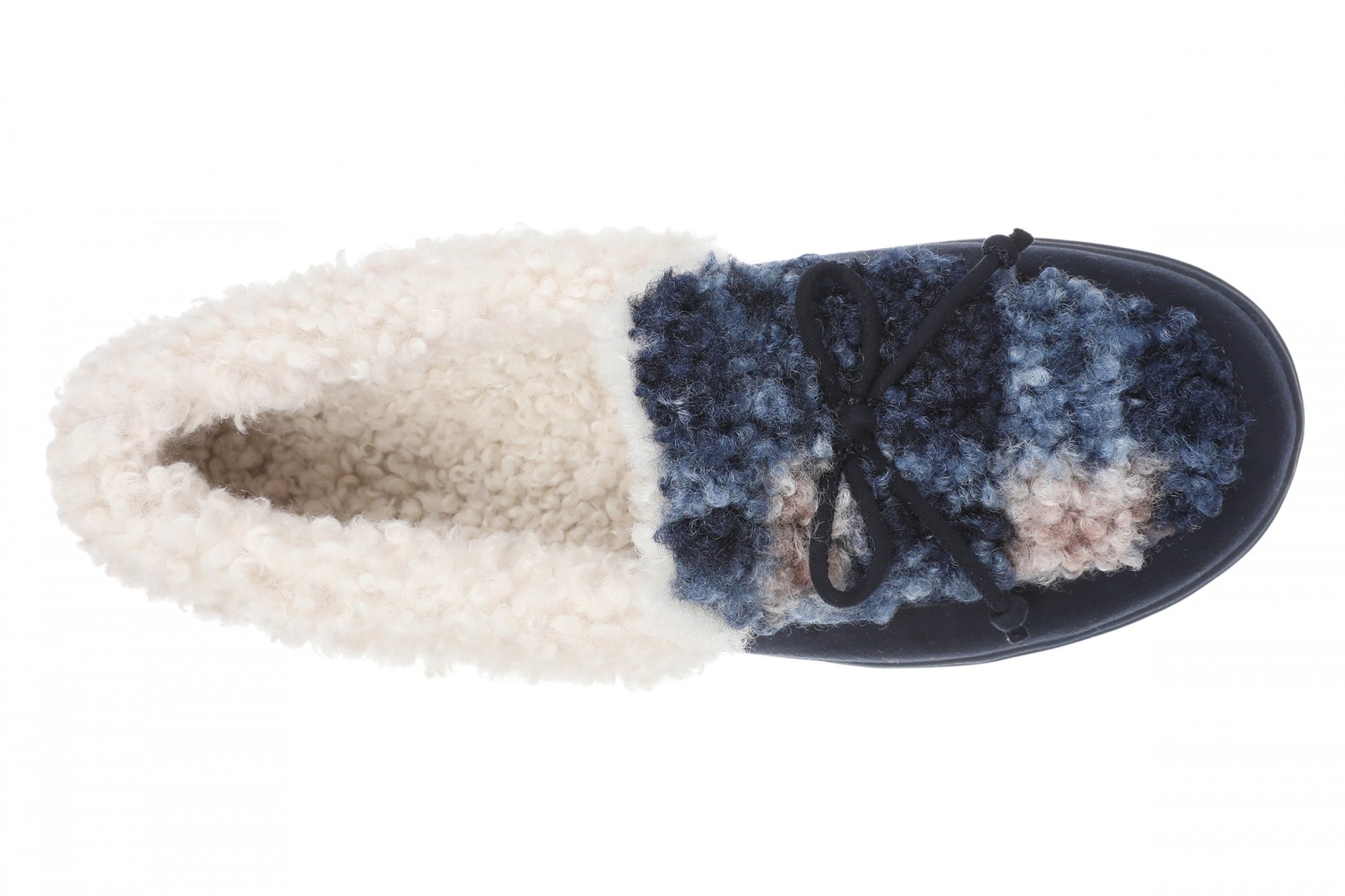 Vionic Claribel Slipper - Women's Cozy Orthotic Arch Support House Slipper - Navy Blazer - Top