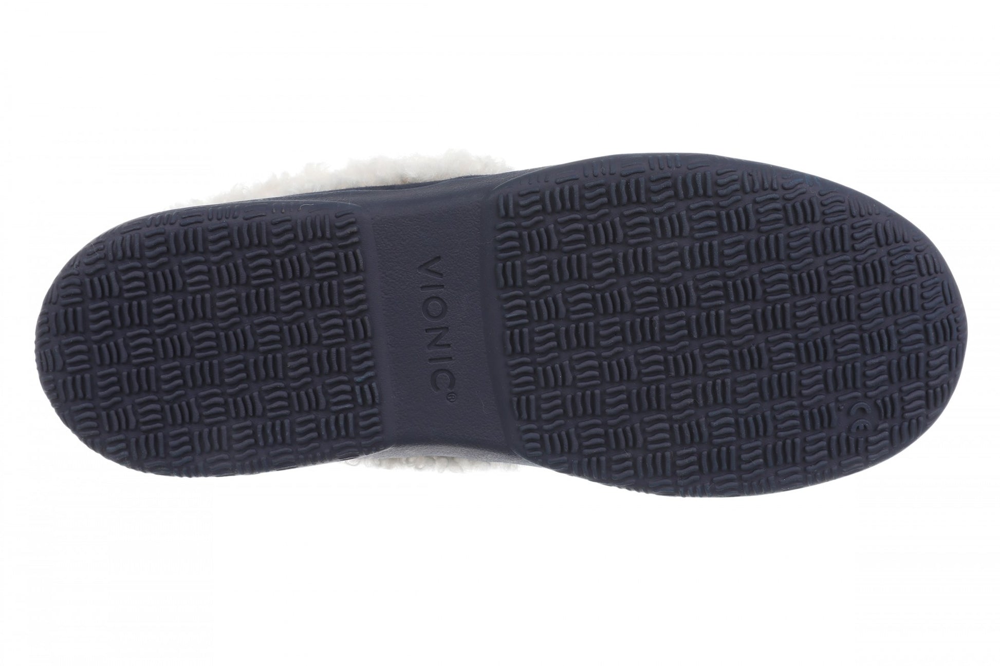 Vionic Claribel Slipper - Women's Cozy Orthotic Arch Support House Slipper - Navy Blazer - Bottom