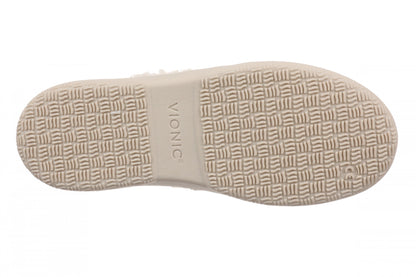 Vionic Claribel Slipper - Women's Cozy Orthotic Arch Support House Slipper - Cream - Bottom